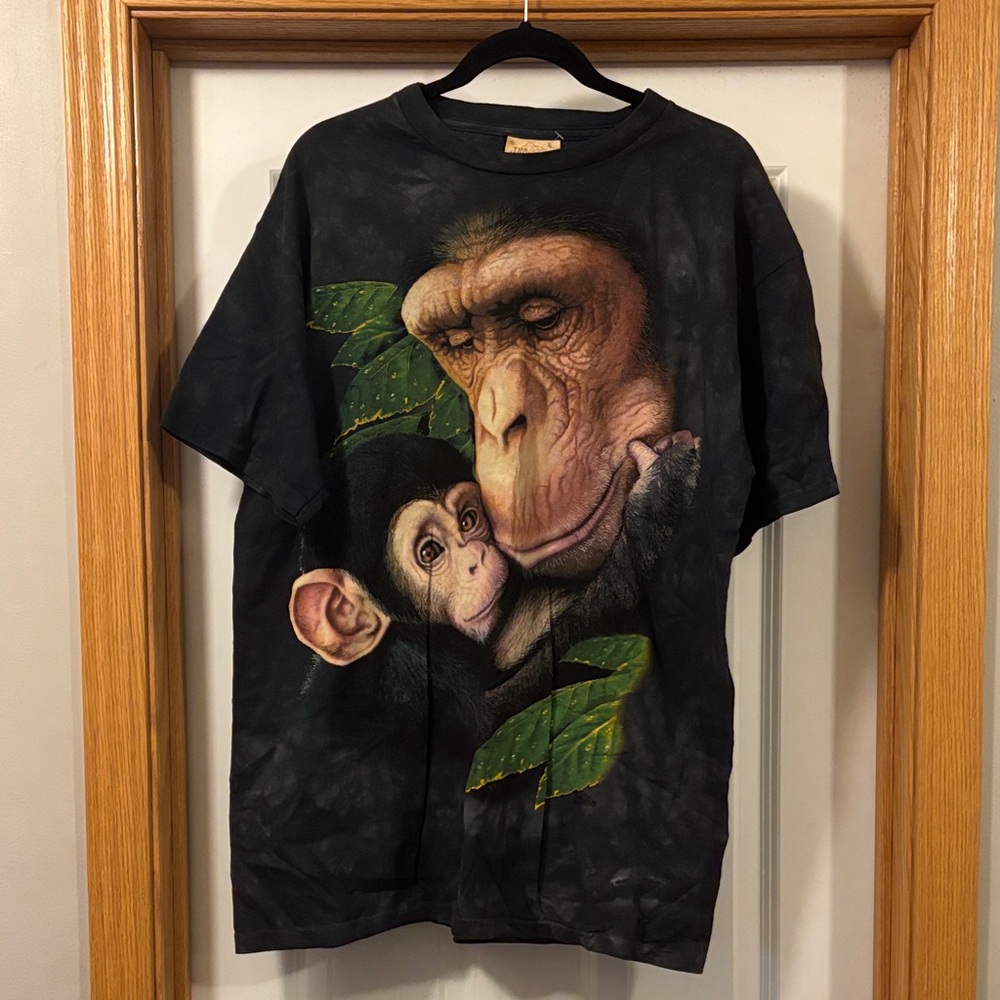 The Mountain Black Chimpanzee Short Sleeve Tee
